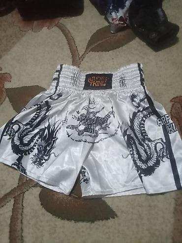 Muay Thai boks şortu – ARFIGHT KING - Material: Parlaq, yüngül və