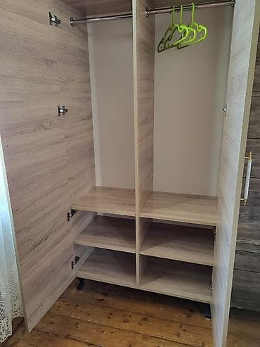 Yeni, 2 qapılı, Qəhvəyi, Digər material, Açılan, Düz dolab — 4