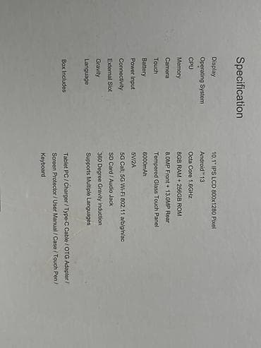 Другие планшеты: Oteeto planşet Xüsusiyyətlər: - Geniş ekranlı planşet (qara ön panel — 6