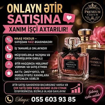 ucuz utu: Satış məsləhətçisi tələb olunur, Yalnız qadınlar üçün, İşəmuzd ödəniş — 1