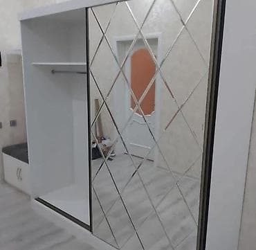 mini dolablar: Yeni, 2 qapılı, Güzgülü, Ağ, Kupe, Düz dolab — 5