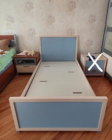 uşaq mebili: Oğlan və qız üçün, Çarpayı, Bazasız, Matrassız, Siyirməsiz — 2