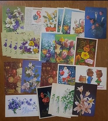 8 mart konvert: Şəkillərin sırası ilə say və qiymətlər, birlikdə 100 manat 1) 10 ədəd — 10