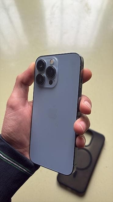 elektron kitab satilir: IPhone 13 Pro, 128 GB, Sierra Blue, Zəmanət, Simsiz şarj, Face ID — 2