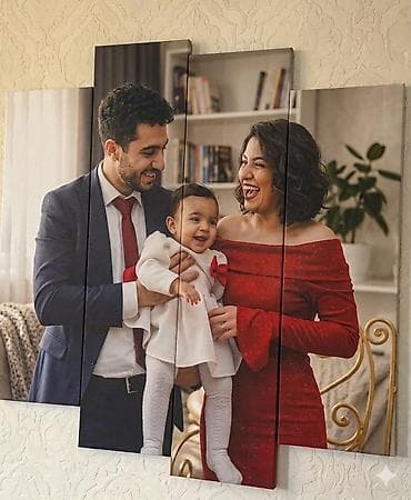 xonça dekor işleri: Çoxpanelli foto tablo – şəxsi şəkillərinizdən dekorativ kompozisiya - — 1