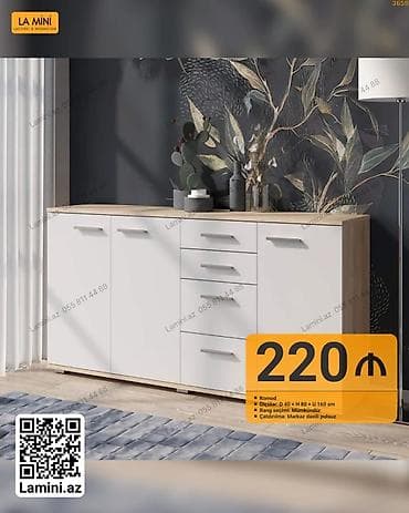 Komod – La Mini - Ölçülər: Dərinlik 40 sm × Hündürlük 80 sm × Uzunluq — 1