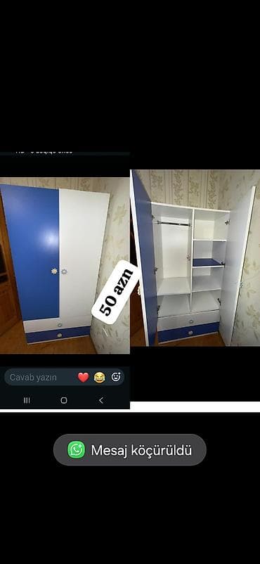 Dolab 50 azn eni 120 hün 2 metr Ayna Sultanova R30 Nəzrin — 1