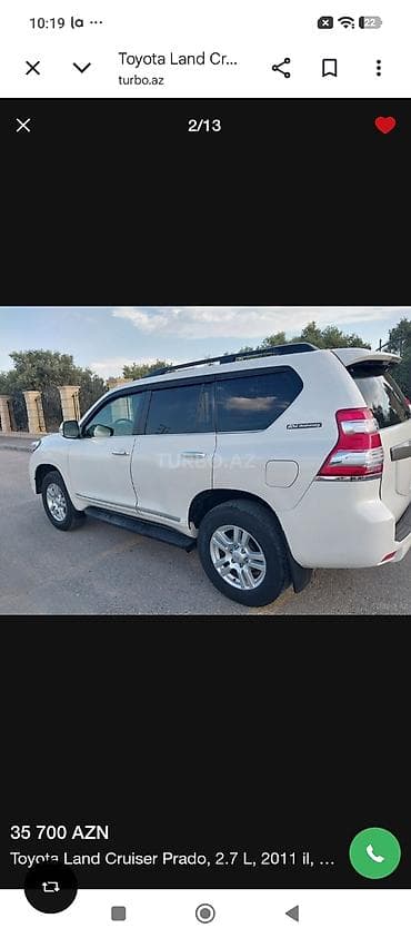 multi sukan: Toyota Land Cruiser Prado: 2.7 l | 2011 il Ofrouder/SUV — 2