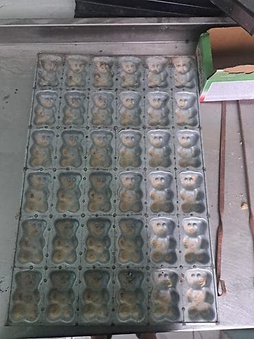 Mətbəx aksesuarları: Şirniyyət qəlibləri, rəng - Gümüşü, Metal, Fiqur — 1