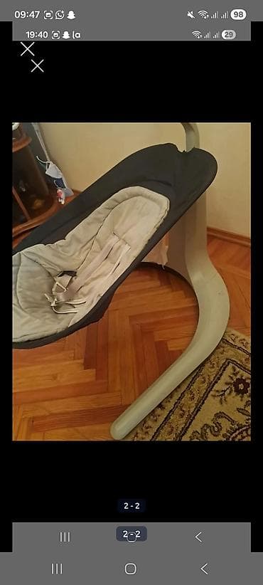 manej beşik: Oğlan və qız üçün, Dördbucaq, Beşik, Dəstsiz, Matrassız, Yellənmə mexanizm ilə — 1