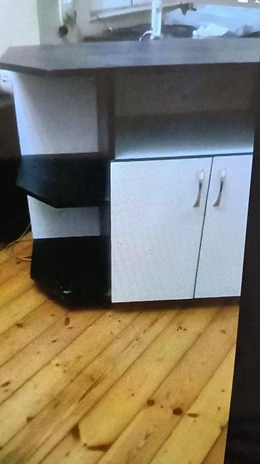 dekor mebel: Künc Tv altlığı, Polkalı, Laminat — 2