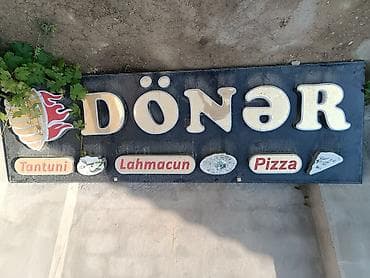 DÖNƏR işıqlandırılan reklam lövhəsi - Böyük ölçülü vitrin lövhəsi