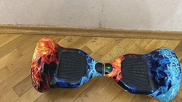 Alov və buz dizaynlı elektrikli hoverboard (özübalanslı skuter) -
