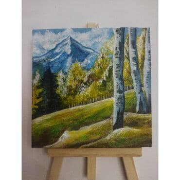 проигрыватель пластинок баку: Əsər : "Tozağacı meşəsi" Texnika : akril boya Material : mini kətan — 1