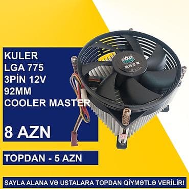 hard disk notebook: Kulerlər “775 socket 12v 3/4pin” SAYLA ALANA VƏ USTALARA TOPDAN — 3