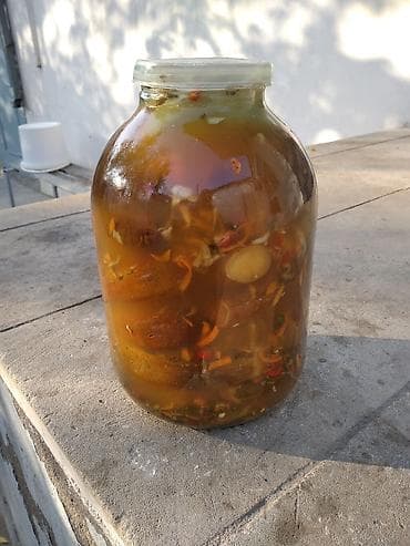 Mürəbbələr: Məhsul: Ev şorabasının bankaları Təsvir: - Şəkillərdə 3 litrlik böyük — 2