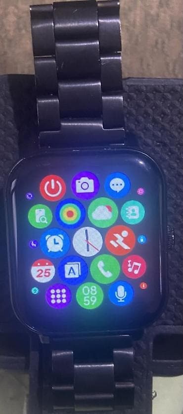 redmi note 8 barmaq izi: İşlənmiş, Smart saat, Sensor ekran, rəng - Qara — 3