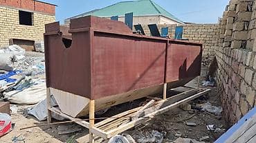 Sənaye tipli metal çən – bunker - Məqsəd: tökülən materialların (qum — 1