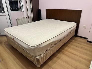 şəki mebel: İşlənmiş, İkinəfərlik çarpayı, Bazalı, Matras ilə, Siyirməsiz — 1