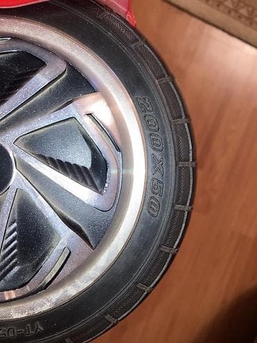 electro samokat: Elektrik hoverboard (self-balance skuter) – qırmızı rəng - 8 düymlük — 4