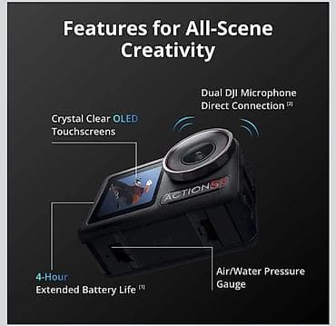 dji rs3: DJI Action 5 Pro aksion kamerası - 1/1.3" yeni nəsil sensor və 4 nm — 5