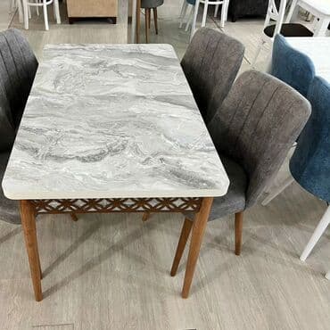 Masa və oturacaq dəstləri: Mətbəx üçün, Yeni, Açılan, Dördbucaq masa, 4 stul — 12