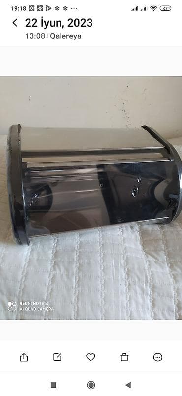 Dəmir çörəkqabı yenidi qutusundadı 20azn