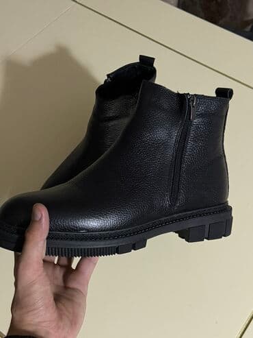 yarı botinkalar: Təmiz dəri kişi üçün çəkmələr(botinka), öz qiymətindən qat-qat ucuz — 4