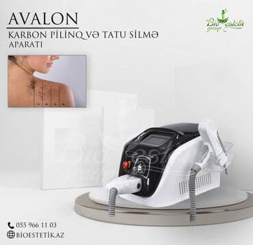 permanent aparat: Karbon pi̇li̇nq, tatu və permanent tatuaj si̇lmə aparati avalon — 1