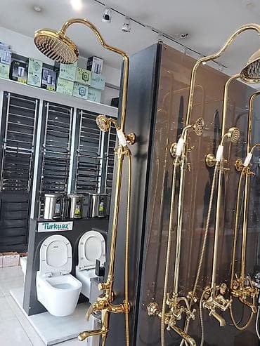 su şlanq: Uso eca duş stayaklar hamam aksesuarları Retro üslubda duş sistemi – — 3