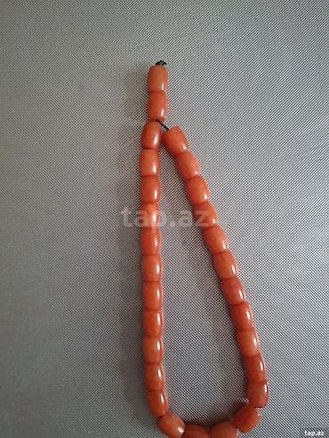 tesbeh satisi: Mərcan təsbeh - Mənşə: Hind Okeanı sahili, Afrika - Material: təbii — 1