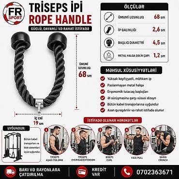 💥 triseps kəndiri, məşq kanati ✅ 7/24 əlaqə saxlaya bilərsiz. ✅