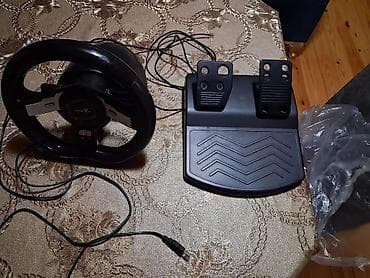 sim racing: Gaming sükan və pedallar dəsti - Brend/model: Genius (üzərində loqo — 1