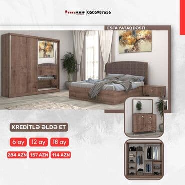 avanqart mebeller: Yeni yataq dəstləri KREDİTLƏ Yeni model ecazkar yataq dəstləri tək — 10