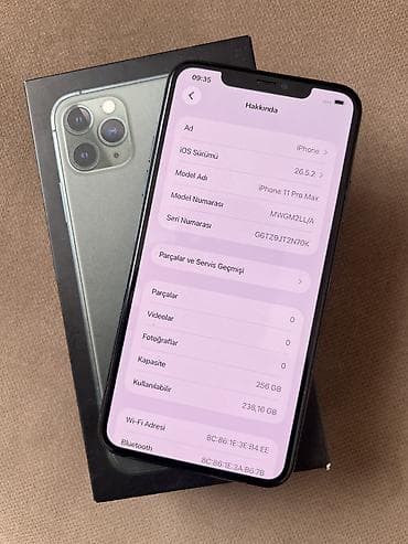 par utuleri: IPhone 11 Pro Max, 256 GB, Matte Midnight Green — 2