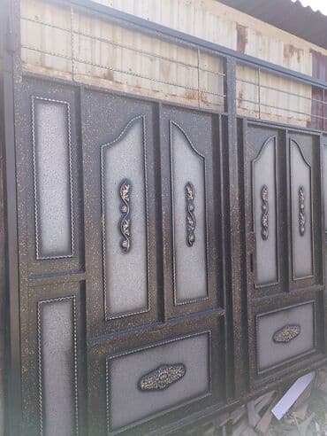 Darvazalar və aksesuarlar: Dəmir Həyət darvazası, Yana açılan, Mexaniki, rəng - Mavi — 22