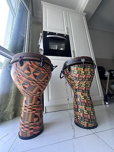 Djembe - Afrika üslubunda iki ədəd djembe baraban — 2