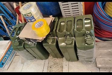 Metal yanacaq kanistrləri – 20 litr - Material: qalın divarlı polad — 1