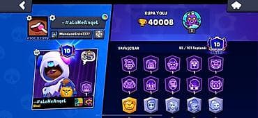 telefo: Brawl Stars oyun hesabı - Kupa: 40 008 (Kupa Yolu prestij I — 2
