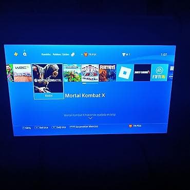 playst: PS4 slim 500gb plombu üzərində, 2 pult +10 oyun hesab — 8