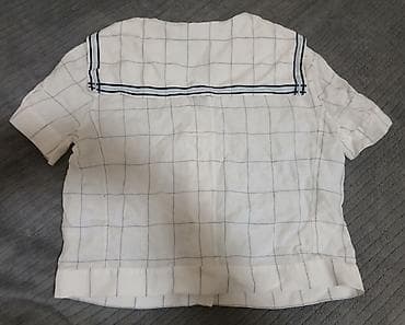 ağ baş: Оригинал,чистый лен. Giorgio Armani qadın bluzası — 4