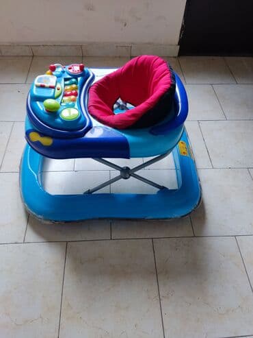 usaq model teleb olunur 2023: Uşaq gəzdiricisi / yeriş köməkçisi - Rəng: mavi gövdə, çəhrayı — 3