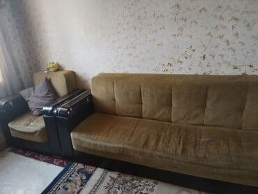 divan ayaqları: İşlənmiş, Divan, 2 kreslo, Bazalı, Açılan — 2