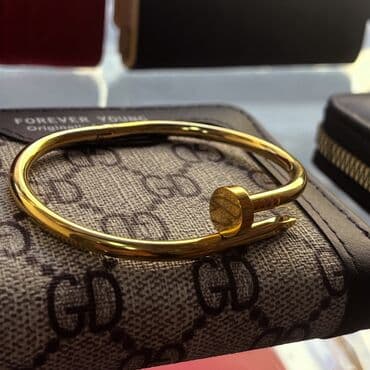 isbartivni desdleri: Tələsin Qızılı rəngdə zərif qolbaq dəsti - Dizayn: Müasir “mismar” — 6