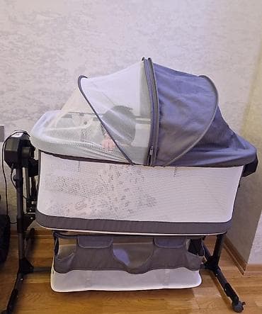 Oğlan və qız üçün, İşlənmiş, Dördbucaq, Beşik, Matras ilə, Yellənmə mexanizm ilə