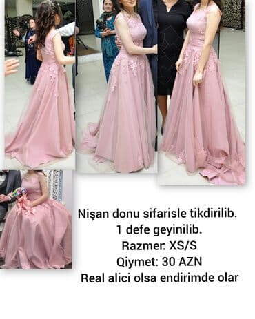 боорсоки на заказ бишкек: - Nişan donu, sifarişlə tikilib - Rəng: pudra/çəhrayı - Model — 1