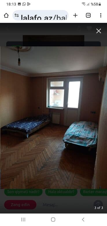 hostel for sale in baku: Kirayə verilən 1 otaq – sadə və geniş planlı - Otaq: işıqlı, hündür — 1