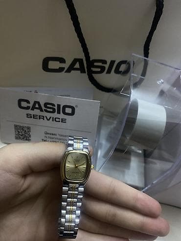 qol saatlari: Qol saatı, Casio, rəng - Qızılı — 4