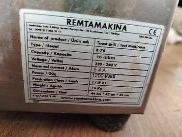 gril: REMTA elektrik kontakt qril (panini/sandviç presi) və paslanmayan — 6