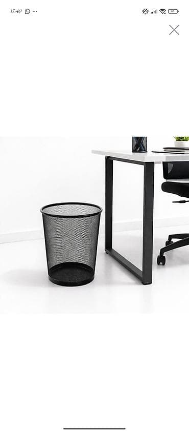 Контейнеры для отходов: Metal tor şəkilli ofis zibil qutusu - Material: toz boyalı polad tor — 1